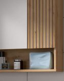 Badezimmer Spiegelschrank Livia in Artisan Eiche Badschrank mit Spiegel 54 cm