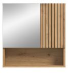 Badezimmer Spiegelschrank Livia in Artisan Eiche Badschrank mit Spiegel 54 cm