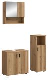 Badm�bel Set 3-teilig Livia in Artisan Eiche Badkombination 105 x 180 cm