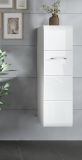 Badezimmer Kommode Cover in wei� Hochglanz Badkommode h�ngend / stehend 30 x 106 cm