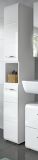 Badezimmer Hochschrank Cover in wei� Hochglanz Badschrank 30 x 185 cm