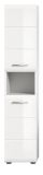 Badezimmer Hochschrank Cover in wei� Hochglanz Badschrank 30 x 185 cm