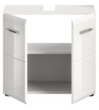 Waschbeckenunterschrank Cover in wei� Hochglanz Badezimmer Unterschrank 60 cm