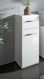 Badezimmer Kommode Cover in wei� Hochglanz Badkommode 30 x 80 cm