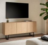 TV-Lowboard Breda in Stone Eiche 150 x 70 cm, mit Push-to-Open und Komforth�he