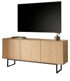 TV-Lowboard Breda in Stone Eiche 150 x 70 cm, mit Push-to-Open und Komforth�he