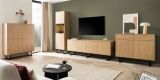 TV-Lowboard Breda in Stone Eiche 200 x 70 cm, mit Push-to-Open und Komforth�he