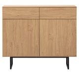 Sideboard Breda in Stone Eiche Kommode 115 x 98 cm, mit Push-to-Open