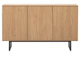 Sideboard Breda in Stone Eiche Kommode 150 x 90 cm, mit Push-to-Open
