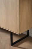 Wohnwand Breda in Stone Eiche Wohnkombination 3-teilig 400 cm, mit Push-to-Open