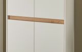 Schuhschrank Center in wei� und Wotan Eiche Flurschrank 85 x 195 cm