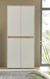 Schuhschrank Center in wei� und Wotan Eiche Flurschrank 85 x 195 cm