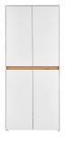 Schuhschrank Center in wei� und Wotan Eiche Flurschrank 85 x 195 cm