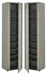 Schuhschrank Center in Salbei Gr�n und Barista Eiche Flurschrank 50 x 200 cm