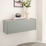 H�ngeschrank Center in Salbei und Barista Eiche Flurschrank h�ngend 100 cm