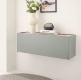 H�ngeschrank Center in Salbei und Barista Eiche Flurschrank h�ngend 100 cm