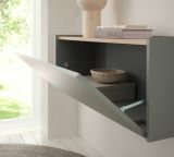 Garderobe Set 2-teilig Center in Salbei und Barista Eiche Garderobenkombination 150 x 200 cm