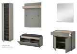 Garderobe Set 6-teilig Center Salbei und Barista Eiche 260 x 200 cm, Komplett-Set inkl. Sitzkissen