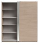 Kleiderschrank Swing in Jackson Eiche Schiebet�renschrank 2-t�rig mit Spiegel 178 x 203 cm, Soft-Close
