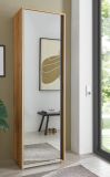 Garderobenschrank Center in Evoke Eiche und grau Flurschrank mit Spiegel 60 x 200 cm