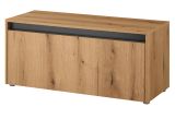 Garderobe Sitzbank Center in Evoke Eiche und grau Garderobenbank 100 cm
