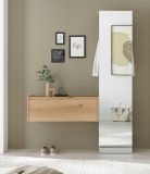 H�ngeschrank Center in Evoke Eiche und grau Flurschrank h�ngend 100 cm