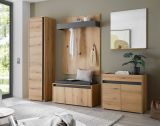 H�ngeschrank Center in Evoke Eiche und grau Flurschrank h�ngend 100 cm