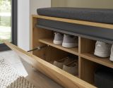 Garderobe Set 6-teilig Center in Evoke Eiche und grau Garderobenkombination 260 x 200 cm