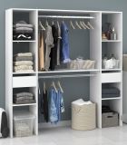 Parisot Kleiderschrank Nivo in Wei� Mehrzweckschrank 176 x 180 cm