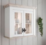 K�che H�ngeschrank Rovola in wei� Pinie Landhaus K�chenschrank h�ngend 92 x 85 cm, Soft-Close