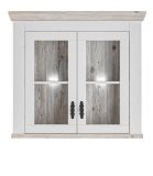 K�che H�ngeschrank Rovola in wei� Pinie Landhaus K�chenschrank h�ngend 92 x 85 cm, Soft-Close