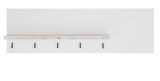 K�chenregal Rovola in wei� Pinie Landhaus K�che Wandregal 130 cm Gew�rzregal