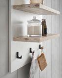 K�chenregal Rovola in wei� Pinie Landhaus K�che Wandregal 60 x 65 cm Gew�rzregal