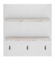 K�chenregal Rovola in wei� Pinie Landhaus K�che Wandregal 60 x 65 cm Gew�rzregal