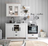 K�che Rovola in wei� Pinie Landhaus K�chenschrank Set 4-teilig 191 x 200 cm