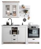 K�che Rovola in wei� Pinie Landhaus K�chenschrank Set 4-teilig 191 x 200 cm
