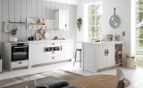 K�che Rovola in wei� Pinie Landhaus K�chenschrank Set 4-teilig 264 x 200 cm