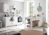 K�che Rovola in wei� Pinie Landhaus K�chenschrank Set 4-teilig 191 x 200 cm