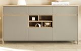 Sideboard Finnes in Salbei und Eiche Kommode skandinavisch 164 cm, Soft-Close