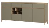 Sideboard Finnes in Salbei und Eiche Kommode skandinavisch 193 cm, Soft-Close