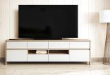 TV-Lowboard Finnes in wei� und Eiche TV Unterteil skandinavisch 193 cm, Soft-Close