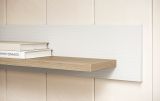 Wandboard Finnes in wei� und Eiche Wandregal skandinavisch 150 cm