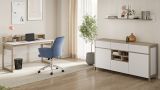 Wandboard Finnes in wei� und Eiche Wandregal skandinavisch 150 cm