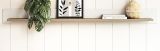 Wandboard Finnes in wei� und Eiche Wandregal skandinavisch 180 cm