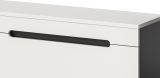 Vitrine Cooper in wei� und grau Vitrinenschrank h�ngend / stehend 36 x 125 cm
