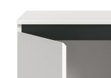 Sideboard Gelia in wei� und schwarz Kommode 120 x 84 cm, Soft-Close