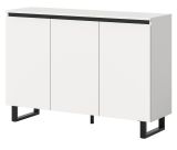 Sideboard Gelia in wei� und schwarz Kommode 120 x 84 cm, Soft-Close