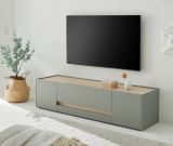 TV-Lowboard Center in Salbei und Barista Eiche TV Unterteil 170 cm