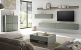TV-Lowboard Center in Salbei und Barista Eiche TV-Unterteil h�ngend 150 cm H�ngeschrank