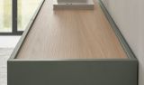 Highboard Center in Salbei und Barista Eiche Kommode 100 x 120 cm